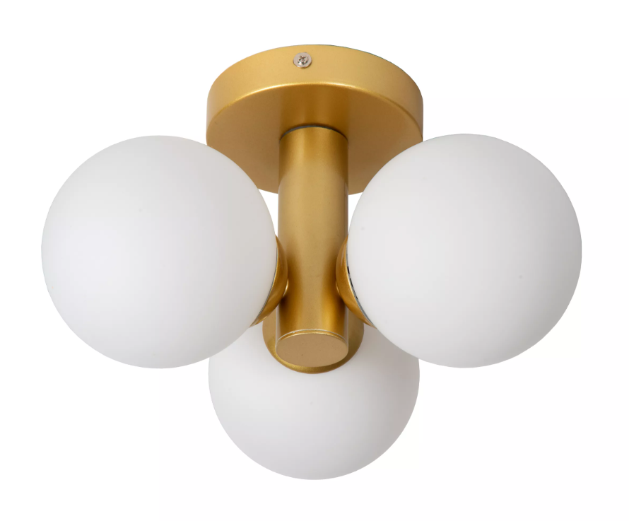 Lucide Trudy plafondlamp 3x40W goud mat