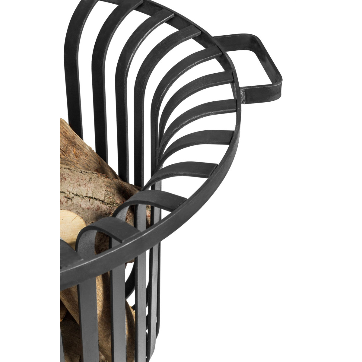 Chauffe terrasse, braséro en acier noir verona ø 60 cm