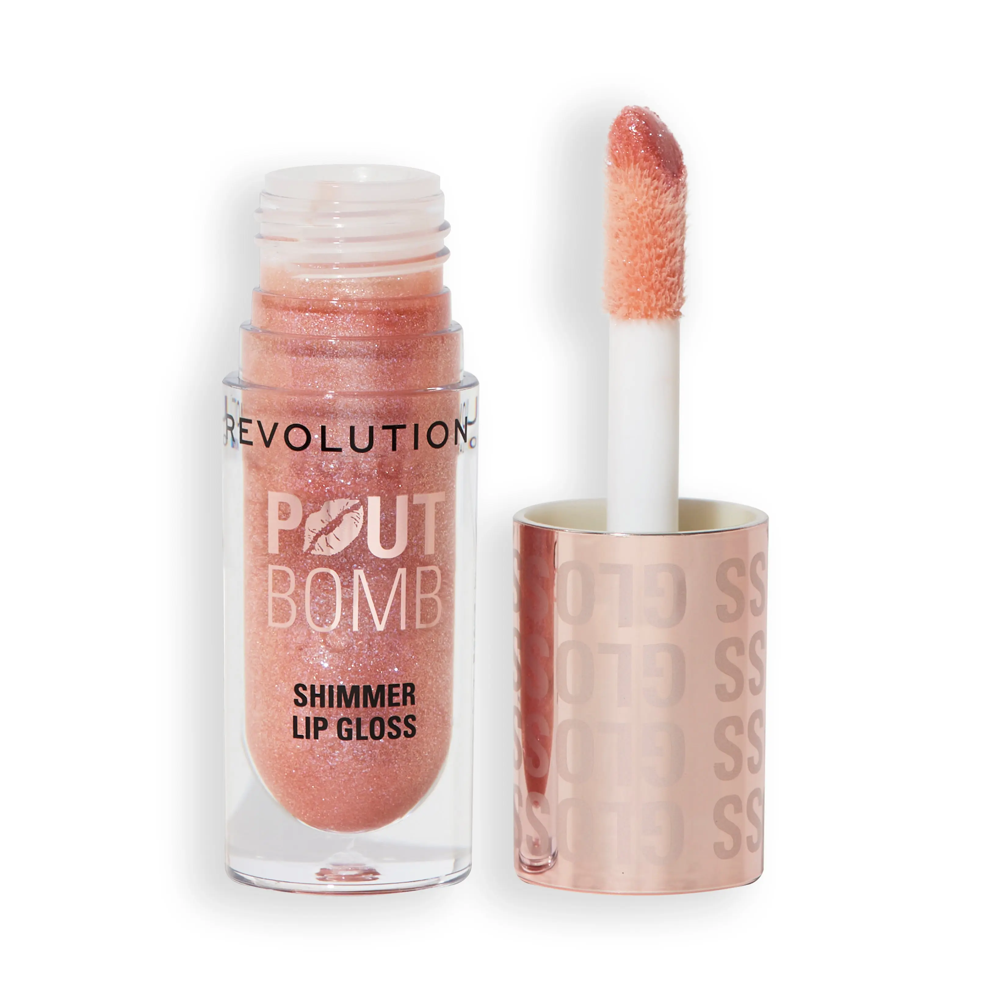 Pout Bomb Shimmer Gloss Glimmer Nude
