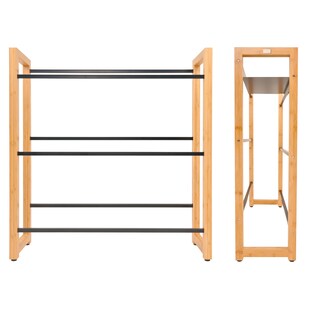deluxe4home Regal für 6 Getränkekisten 106 x 112 cm braun/schwarz