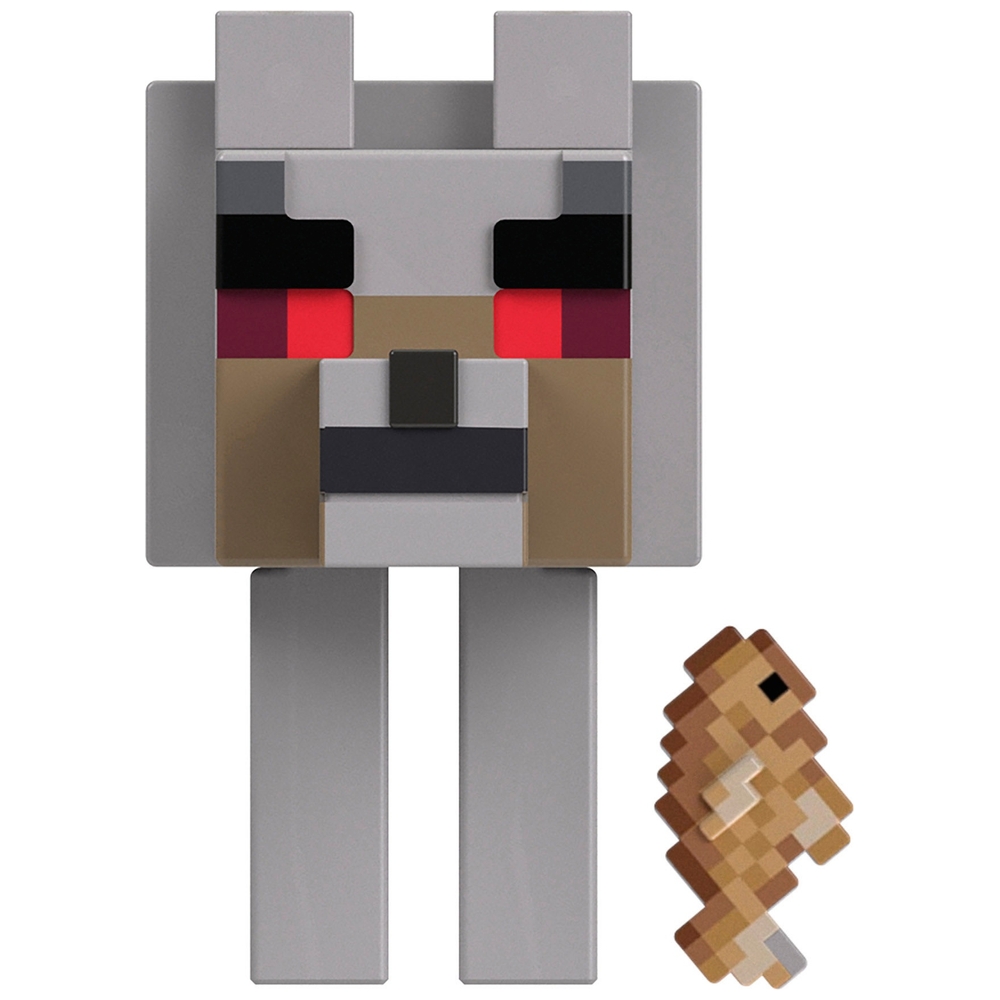 Minecraft 8 cm feindliche Wolfsfigur – Portalbau-Set