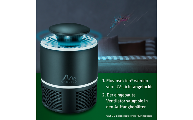 Gardigo Insektenfalle mit UV Licht und Luftstrom