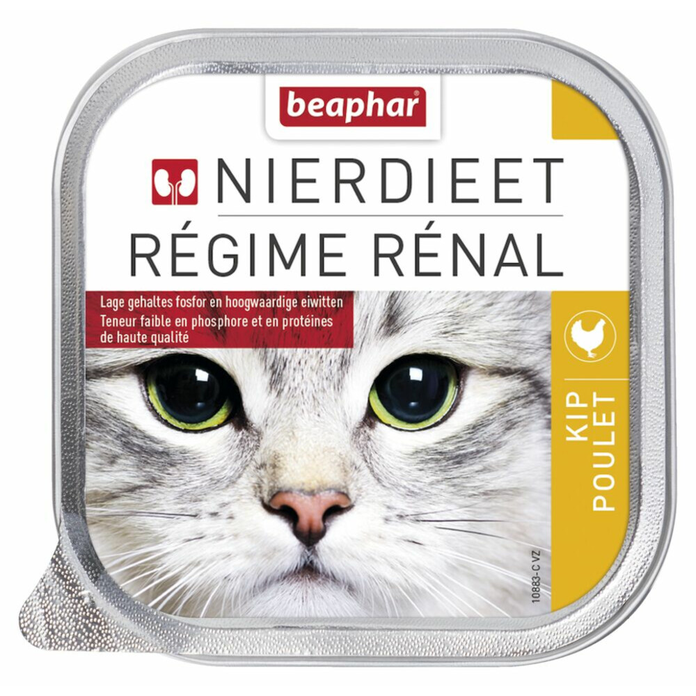 Beaphar Nierdieet Kattenvoer Nat Kip100 gr