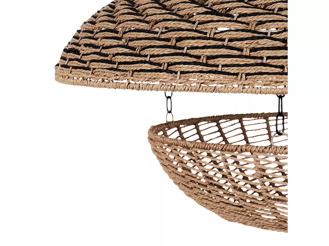 Lampe suspension KIDEPO Papier Marron