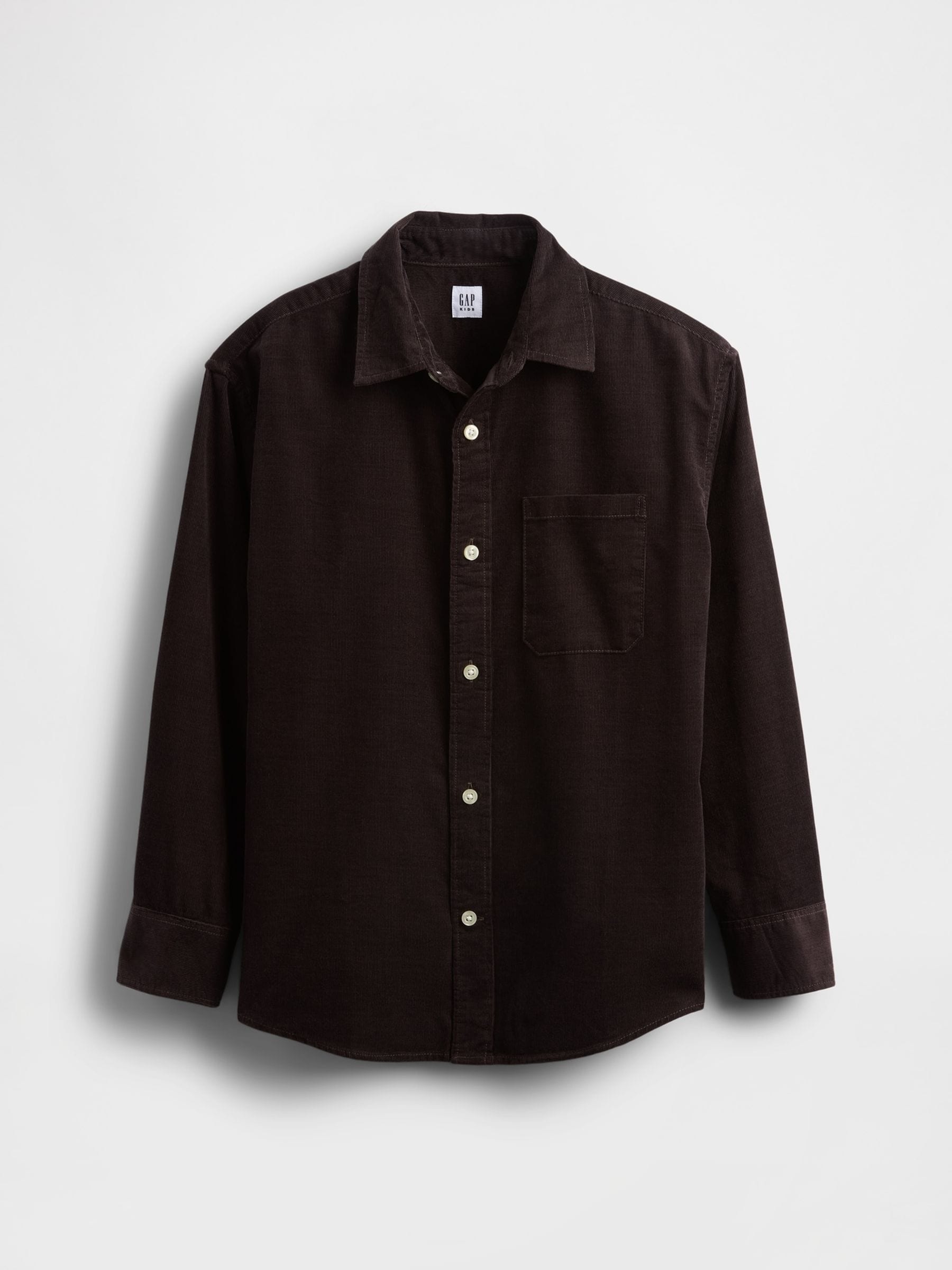 Bruin - Gap - Relaxed corduroy overhemd (4-13jr)