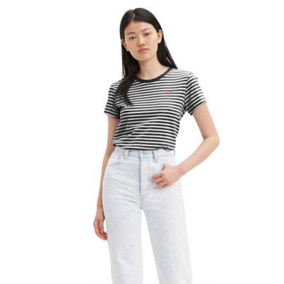 Tee-shirt à manches courtes femme Perfect Raita Stripe Cavia LEVIS