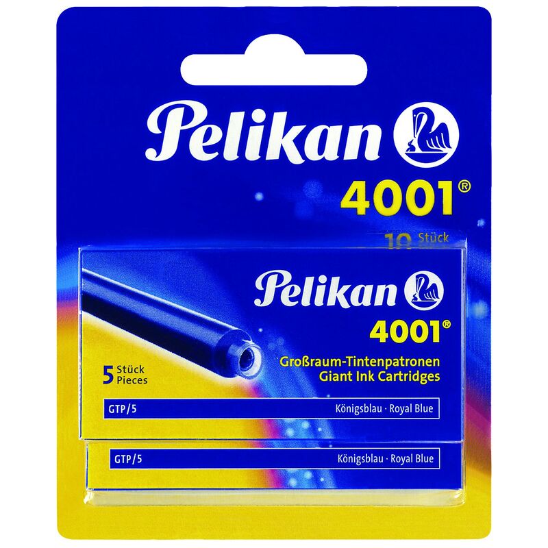 Pelikan Tintenpatronen, 2 x 5 Stück, königsblau