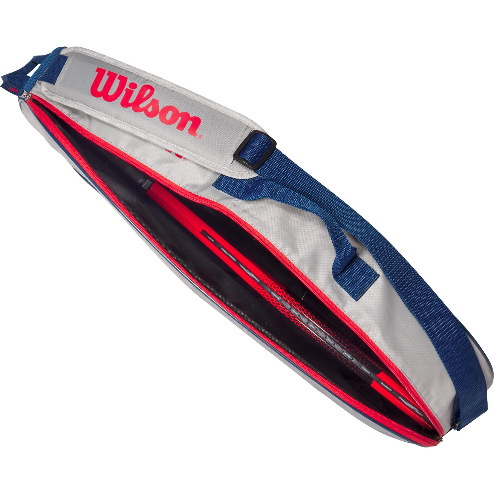 Wilson Junior 3 Pack Tennistasche Kinder grey eqt
