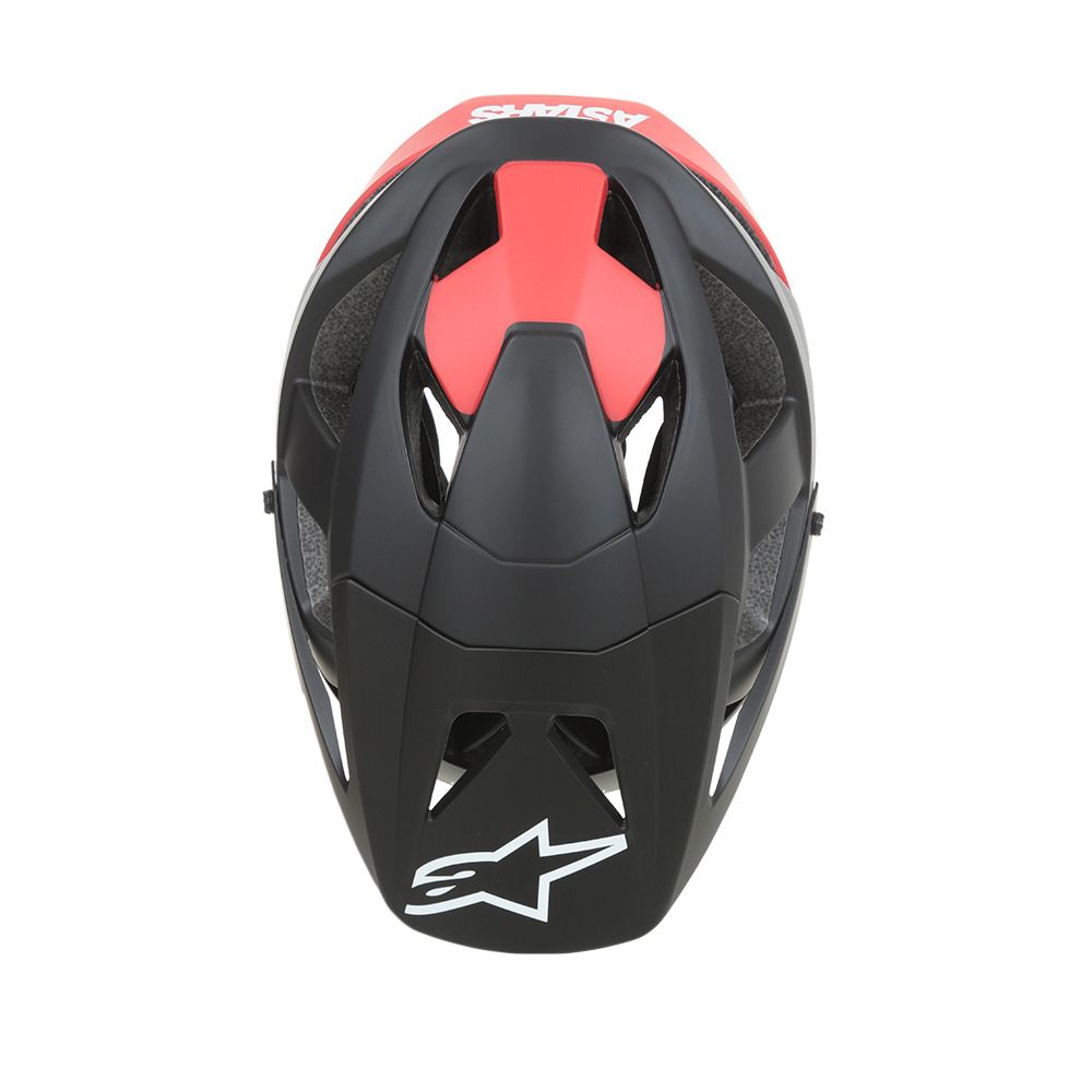 Alpinestars VECTOR PRO ATOM - Casque VTT noir/rouge mat
