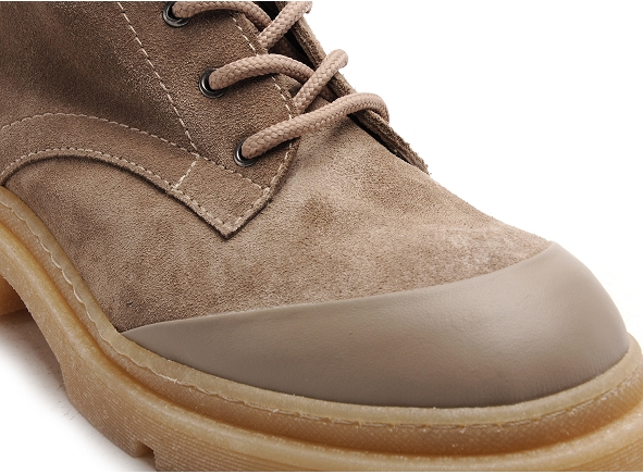 Mamzelle boots bottine plates femme gatine marron