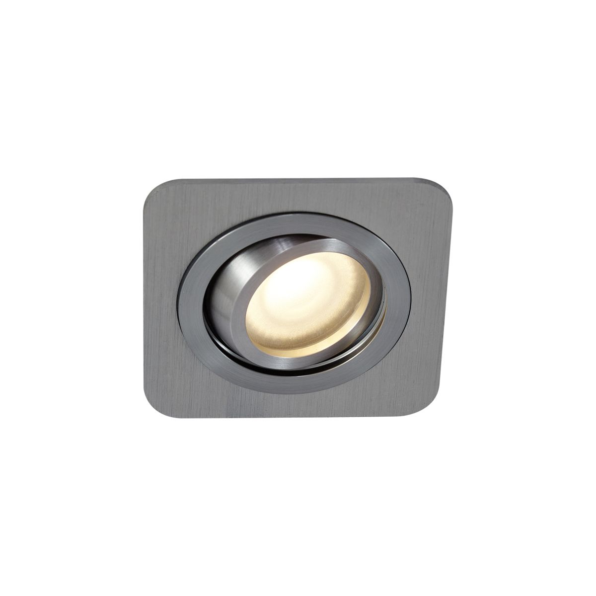 Set van 6 afgeronde inbouwspots gunmetal GU10 50mm draai- en kantelbaar IP44 - Alberto