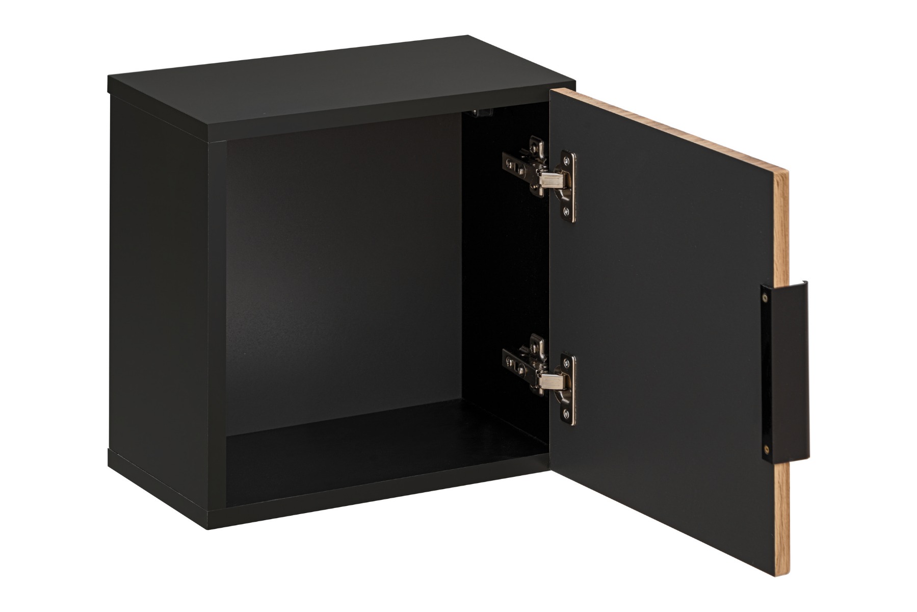 Comad Xilo Black Wotan FSC halfhoge kast 35x35cm zwart/eiken