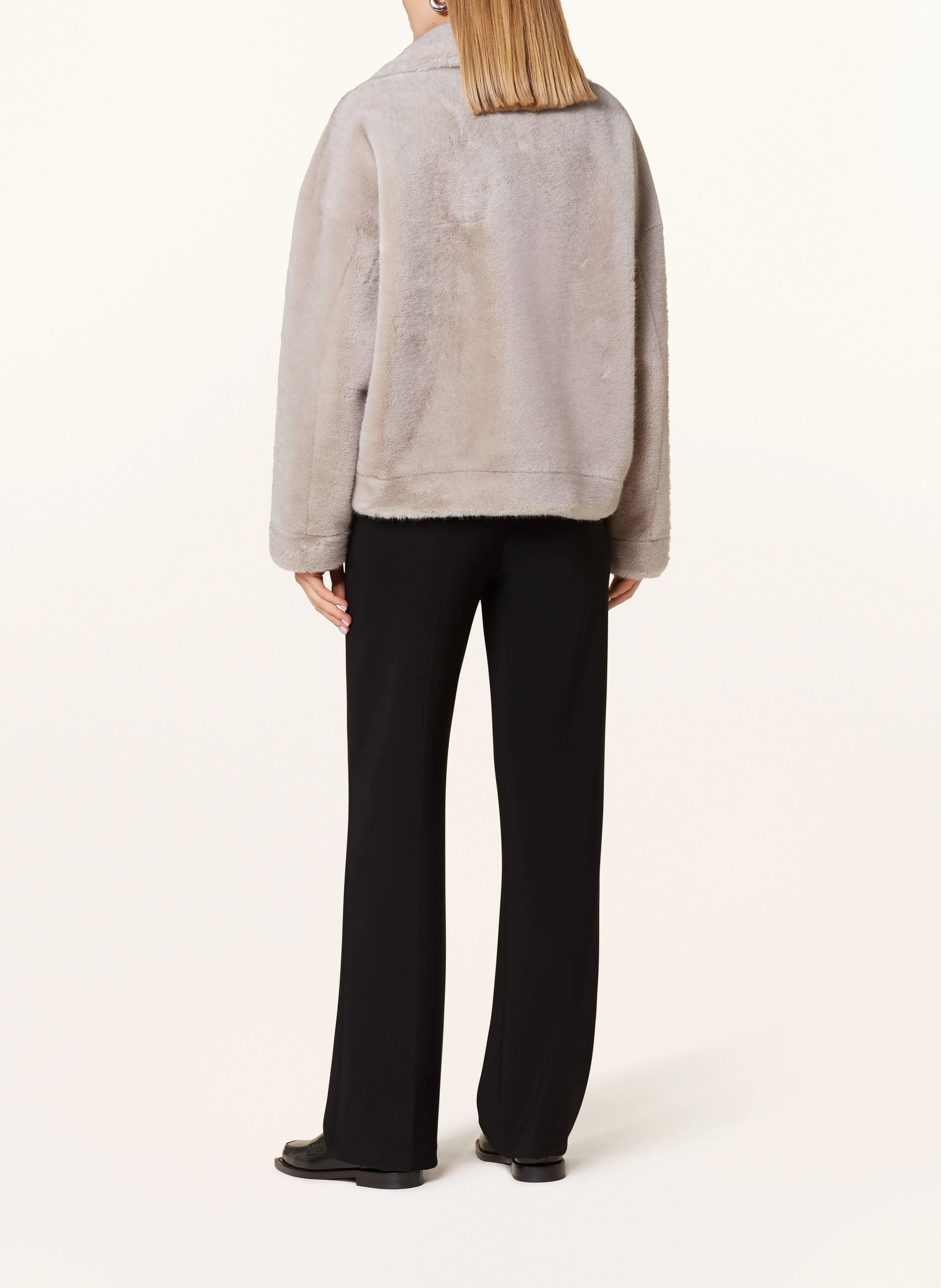 REPEAT Kunstpelz-Jacke zum Wenden