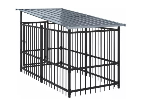 Chenil cage enclos pac noire 491 x 198 x 128 cm 02_0041774