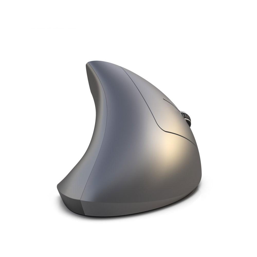 Ergonomische Optische Wireless Bluetooth Maus mit 2400 DPI mit 5 Tasten (Batteriebetrieben) - Grau