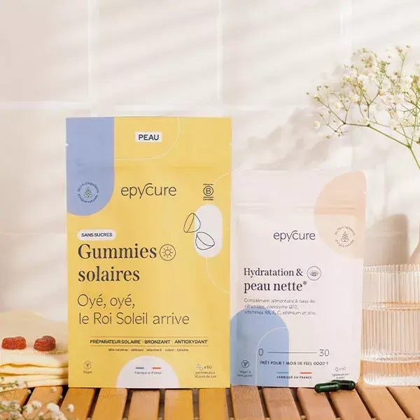 Epycure Gummies Solaires Préparer et Protéger la Peau et Booster Bronzage x60