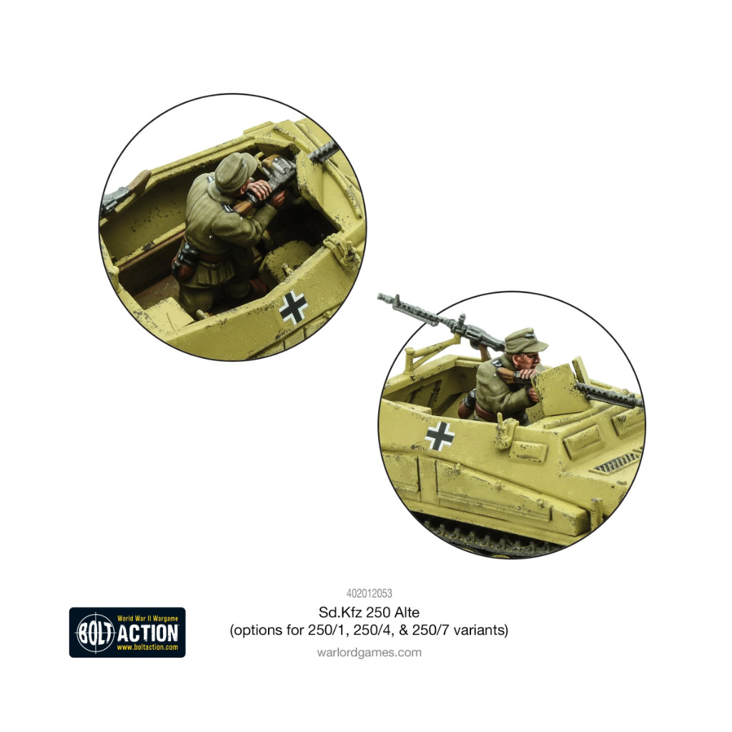 Bolt Action - German - Sd.Kfz 250 Alte (Options For 250/1, 250/4 & 250/7)