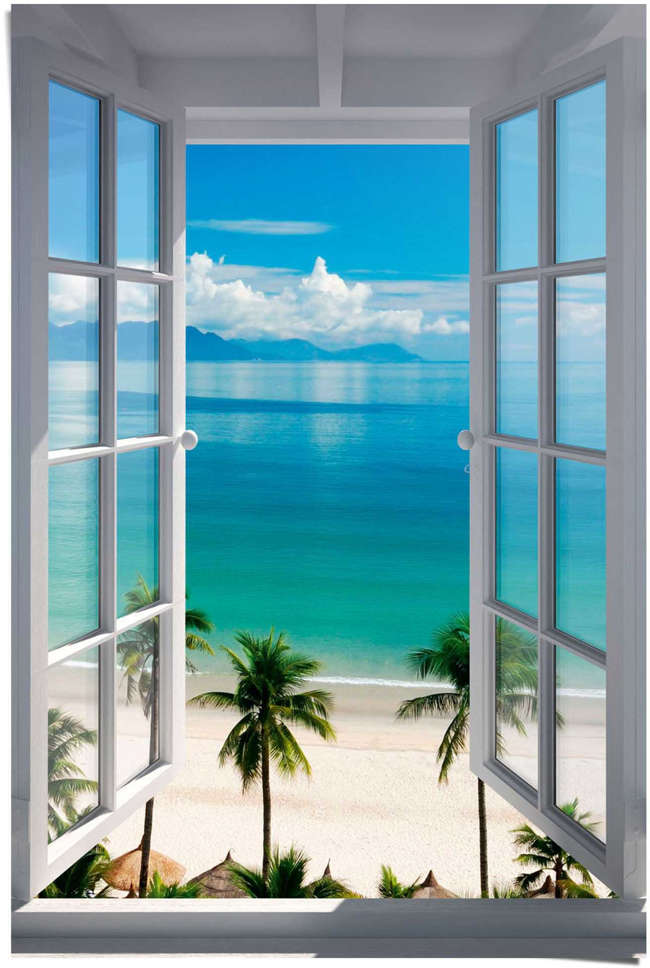 Reinders! Poster »Fenster zum Strand« 1 Stk. tlg.