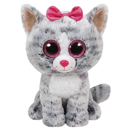 ty Beanie Boos Kiki Katze grau, 24 cm