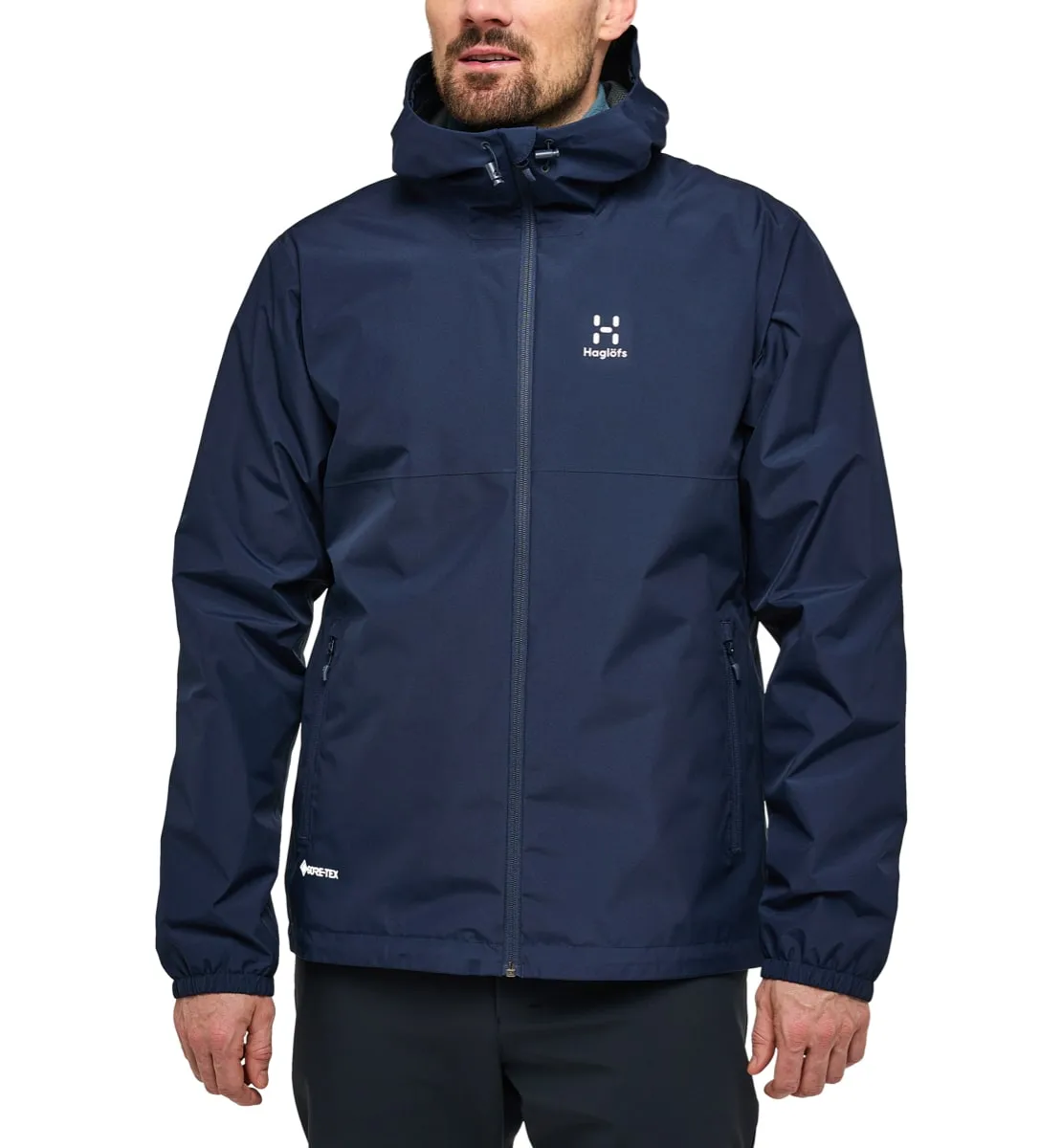 Haglöfs Hajk Gtx Jacket Men Tarn Blue