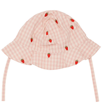 Flöss Sonnenhut - Puppe - Pink Berry Gingham