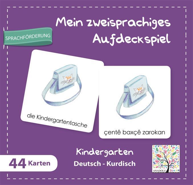 Mein zweisprachiges Aufdeckspiel - Mein zweisprachiges Aufdeckspiel, Kindergarten Deutsch-Kurdisch (Kinderspiel)