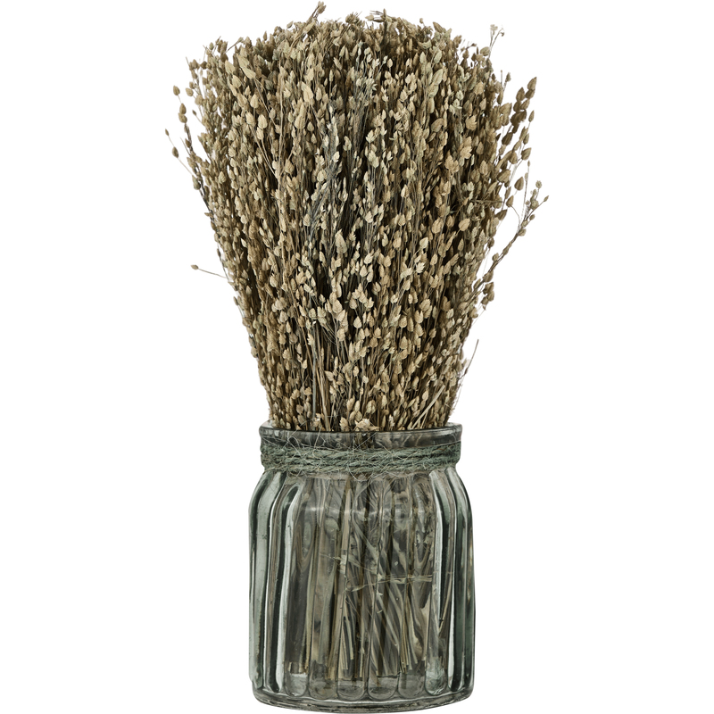 EGLO Trockenblume Caraquet, 18 cm, mit Vase, braun