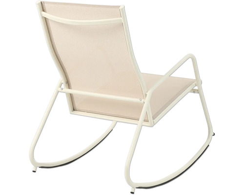 Brody tuinschommelstoel, 68 x 91 x 97 cm, staal, beige