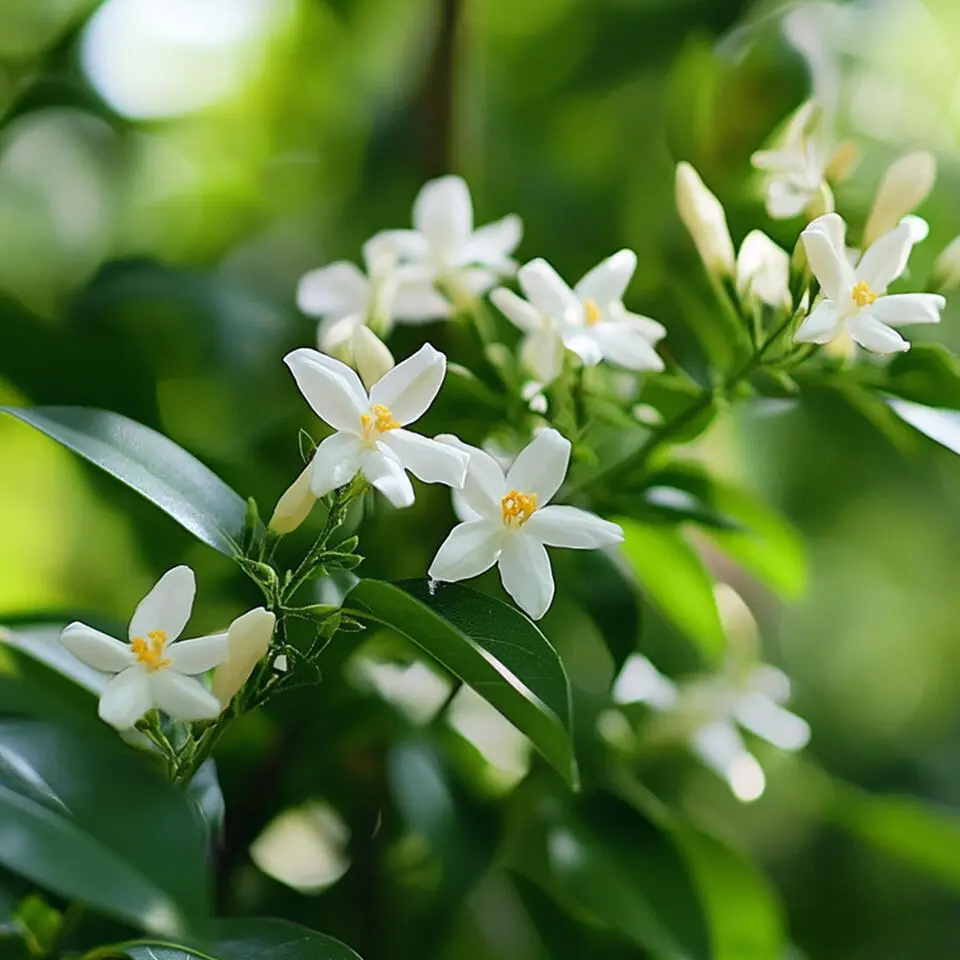 Jasmijn - Set van 6 - Jasminum 'Officinale' - Hoogte 25-40cm - ⌀9cm