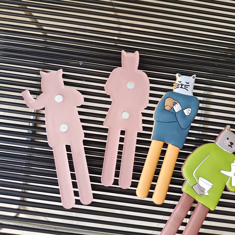 Choyce - Kat Cartoon Hars Koelkastmagneet met Haak (Diverse Ontwerpen)