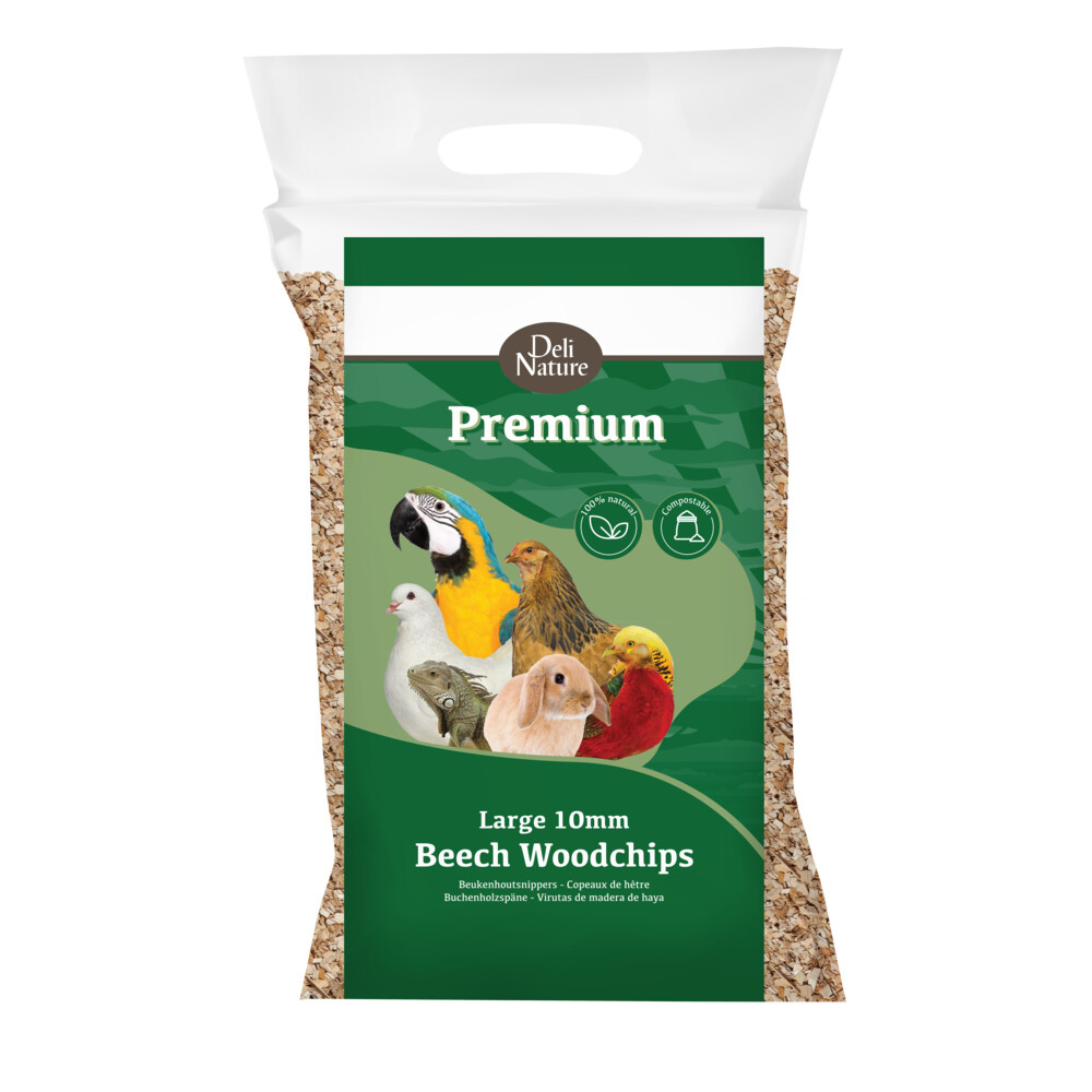 Deli Nature Premium Beukenhoutsnippers 10 mm Grof5 kg