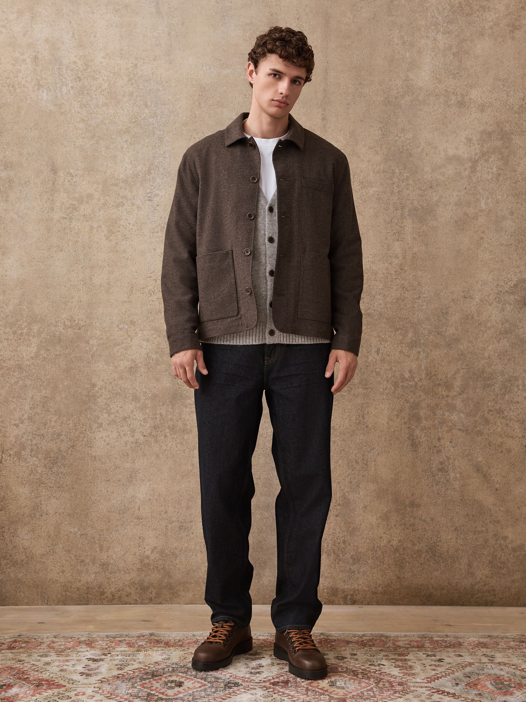 Bruin - Smart Textured Chore Jacket With Wool