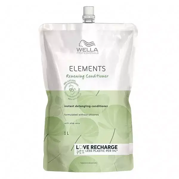 Refil Wella Professionals Elements Condicionador Regenerador Sem Sulfato para Todos os Tipos de Cabelo 1L
