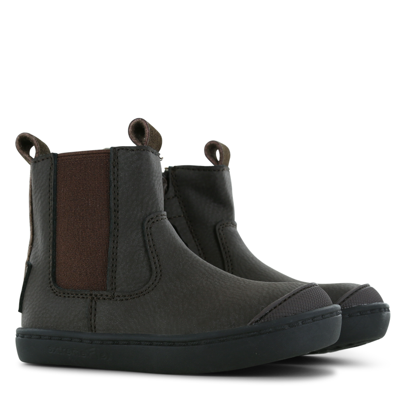 Shoesme donkerbruin chelsea bootje Microfiber nubuck, Suède | Sale