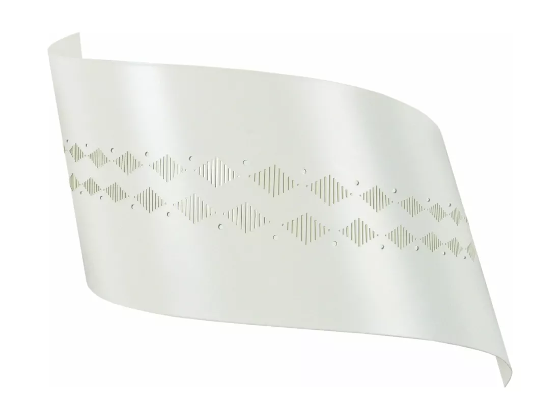 Applique métal ivoire decoupé laser 10 cm.