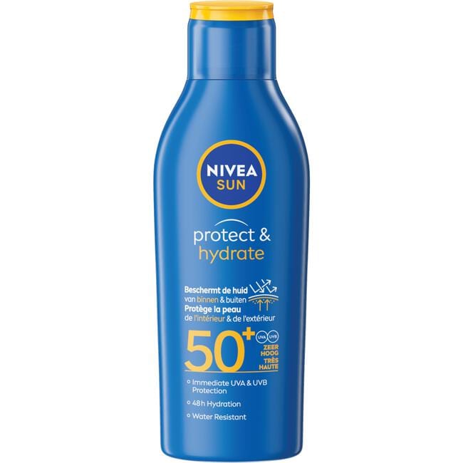 NIVEA SUN Zonnebrand Protect & Hydrate Zonnemelk SPF 50+ 200 ML