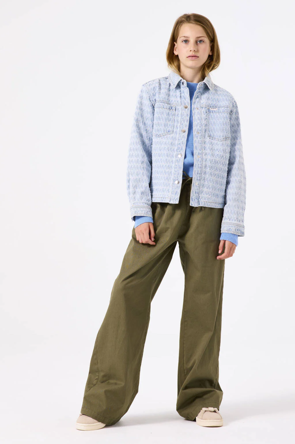 Garcia blouse light blue denim