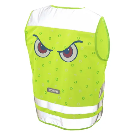 WOWOW Sicherheitsweste Nutty Jacket für Kinder grün mit Refl.-Streifen - Größe: XS