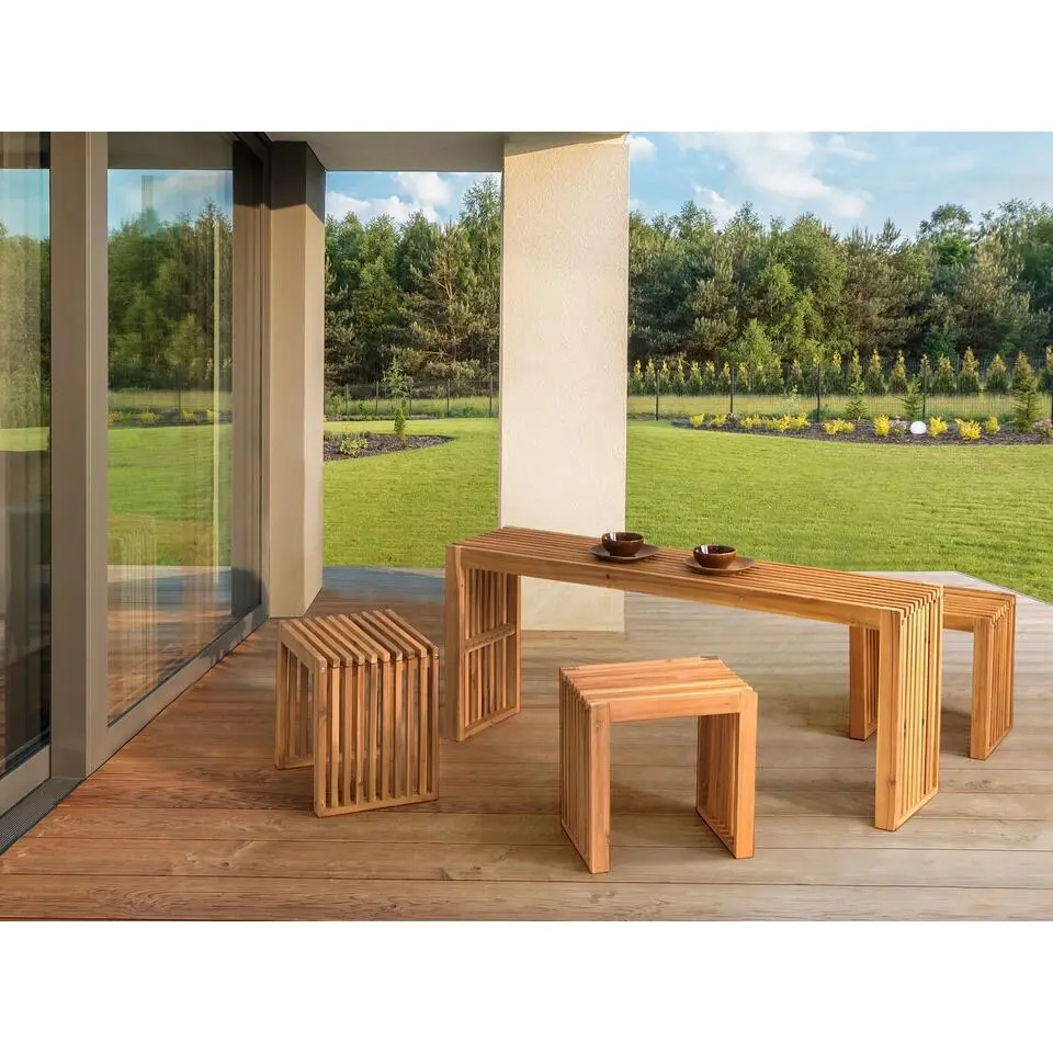 BELLANO - Tuinset 3-zits - Lichthout - Acaciahout