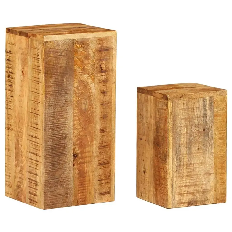 vidaXL - Plantenstandaard - Bruin - Hout - 2 stuks