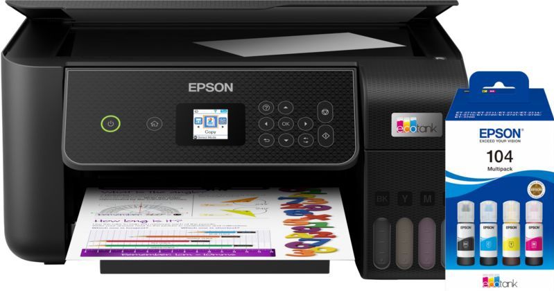 Epson EcoTank ET-2871 - All-in-One Printer - Inclusief 1 Set Extra Inktflesjes