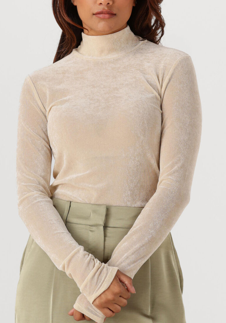 beige dante6 top olya velvet layering mesh top