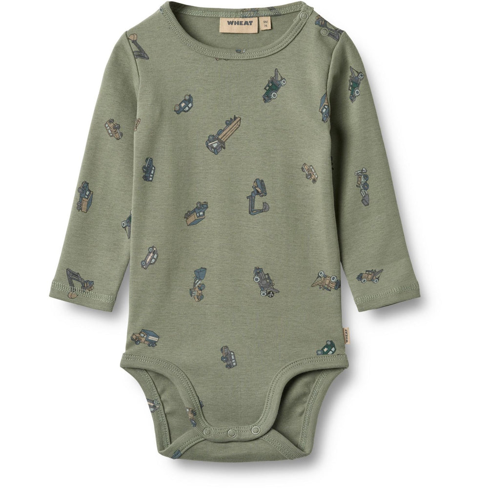 Køb Wheat Dusty Green Cars Body L/S Freddie