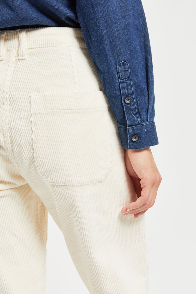 Pantalon velours coupe droite