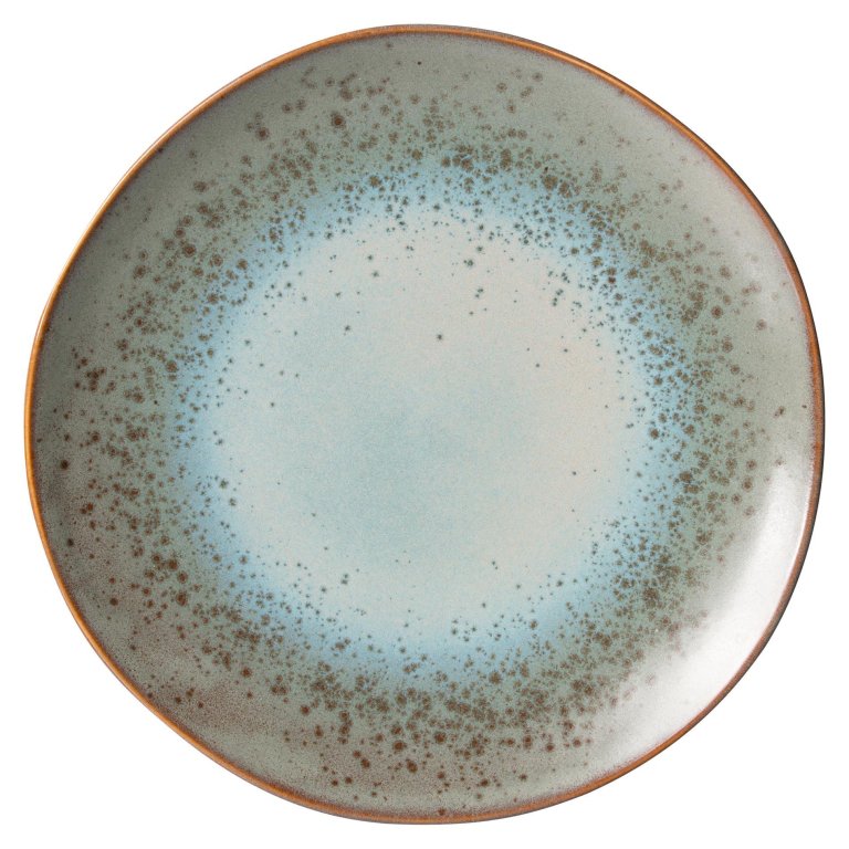 HKliving 70's Ceramic dinerbord Ø29 set van 2 mineral