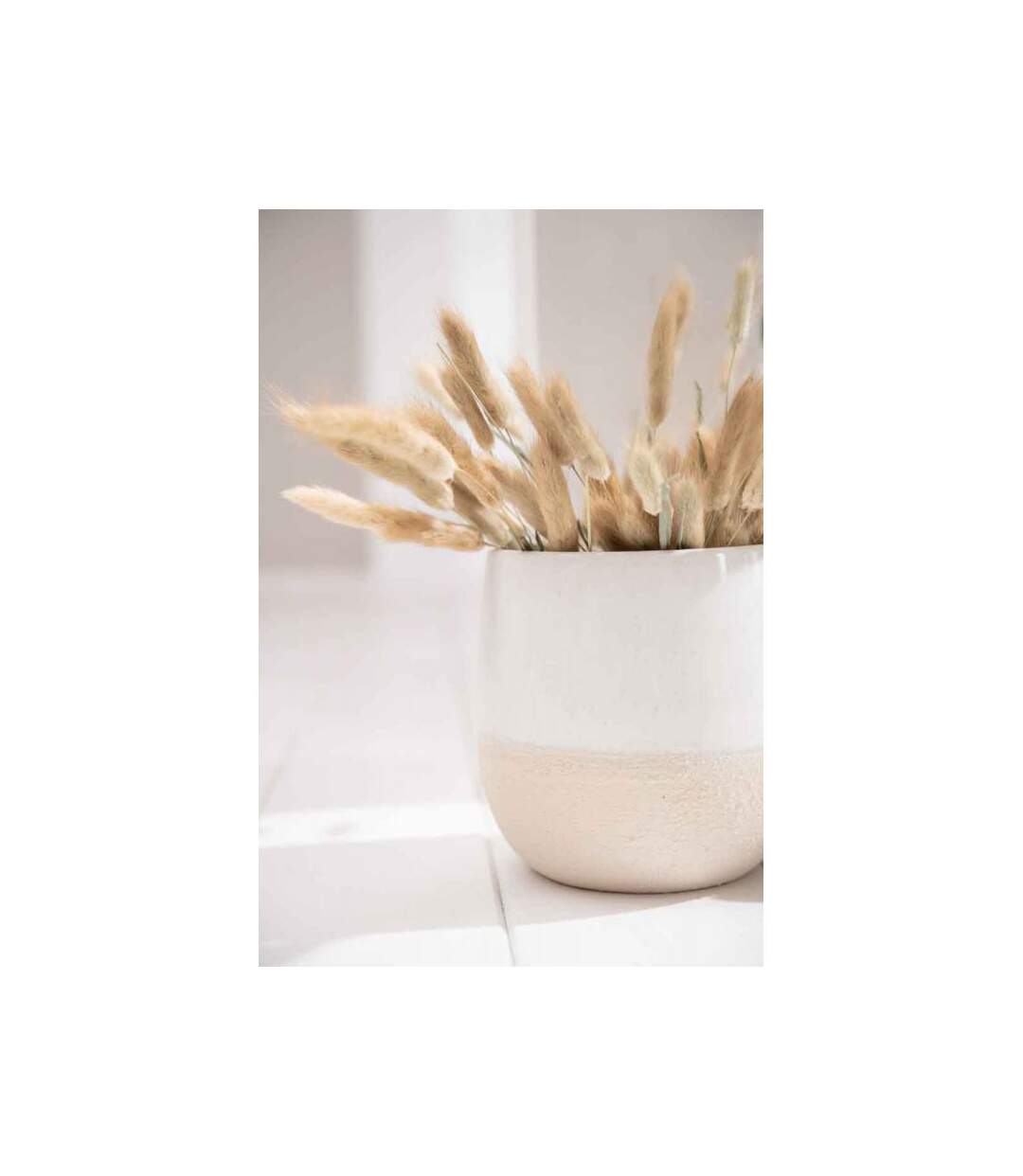 Paris Prix - Cache-pot En Céramique maru 23cm Blanc