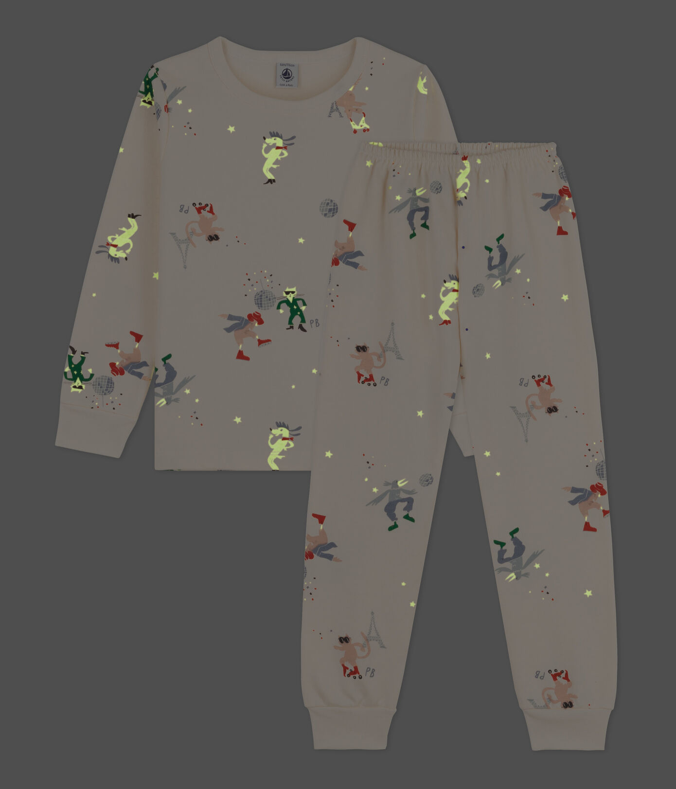 Pyjama phosphorescent petite fille/petit garçon en molleton