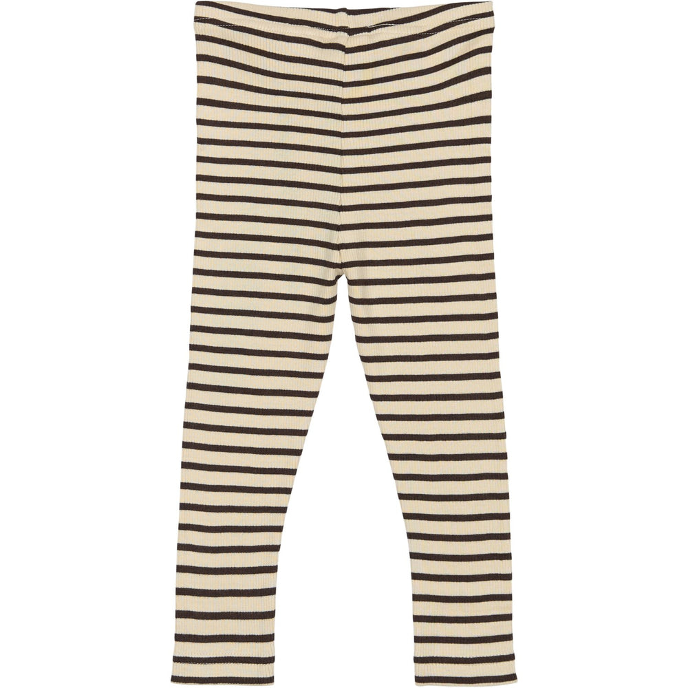 Køb Petit Piao Coffee Bean/off White Legging Modal Striped