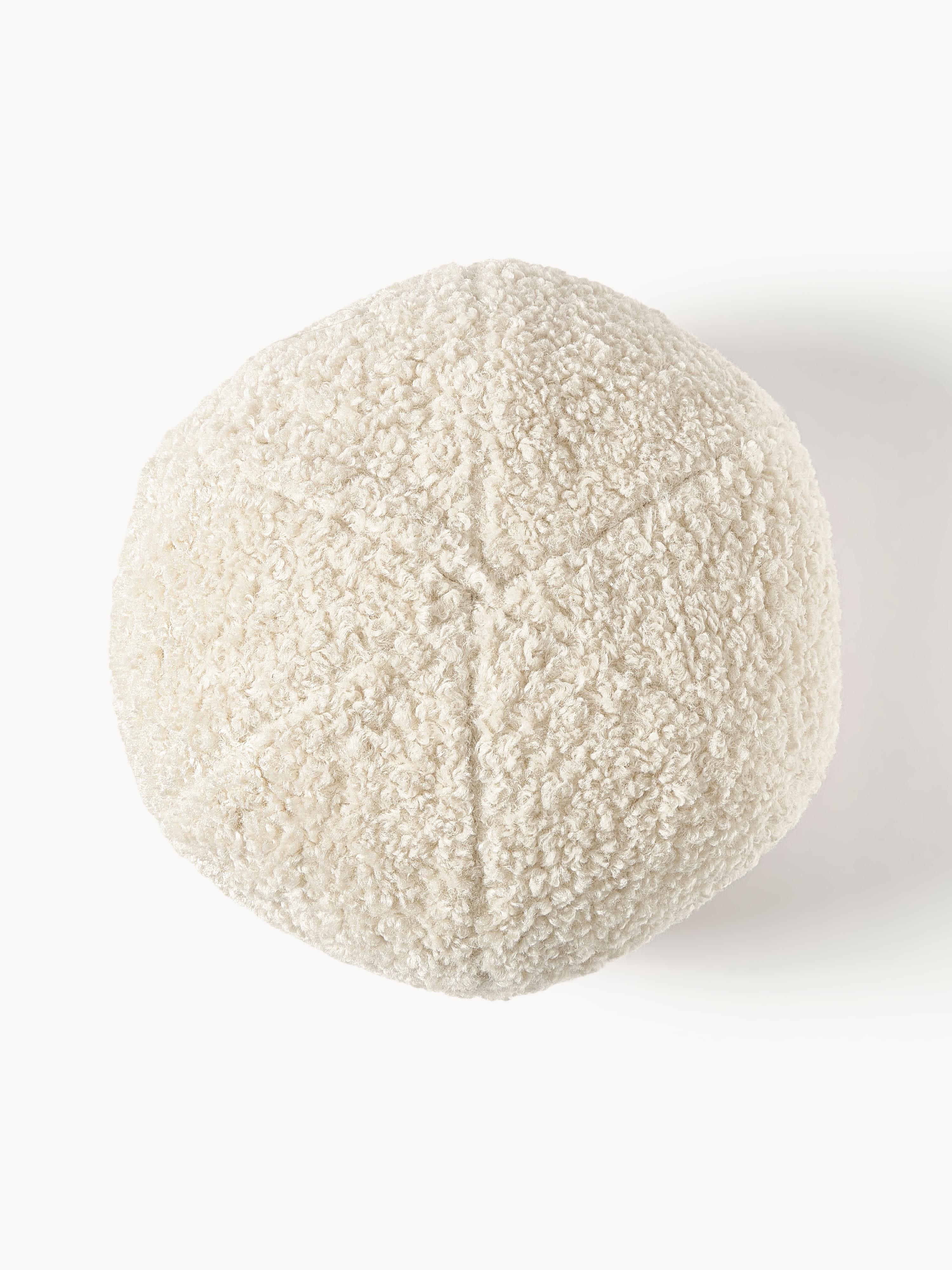Rond decoratief teddy kussen Dotty