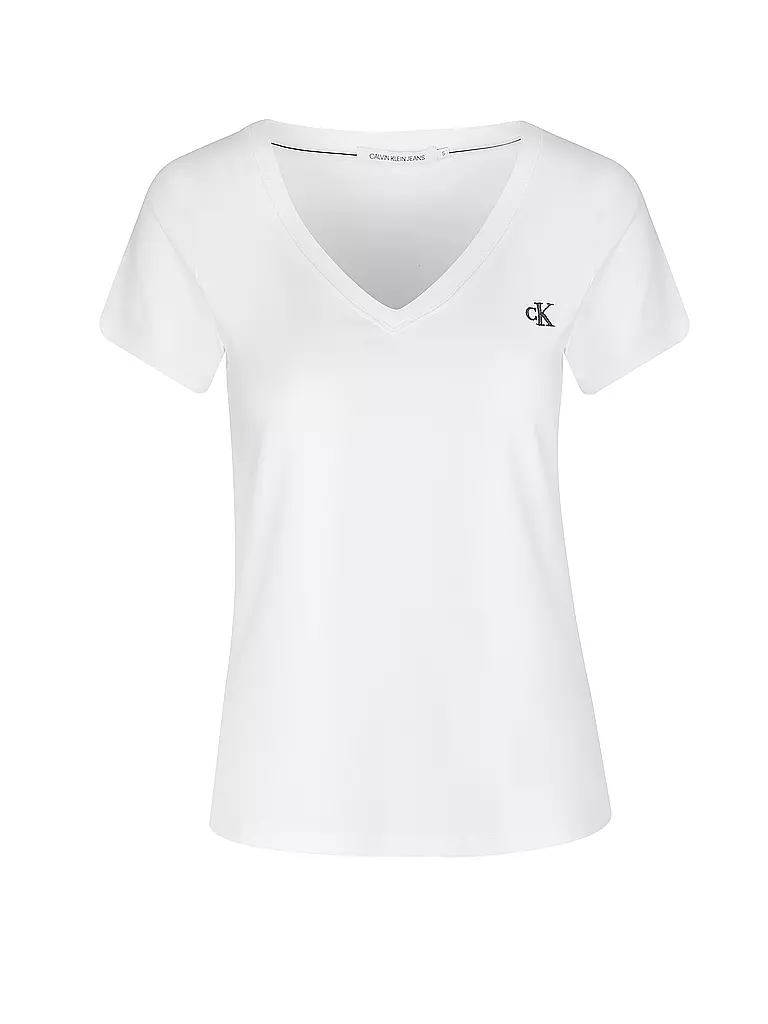 CALVIN KLEIN JEANS T-Shirt Slim Fit  weiss